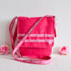 De la Rose roosa eesti käsitöökotid uuskasutusena mööbikangast vastupidav crosbody bag