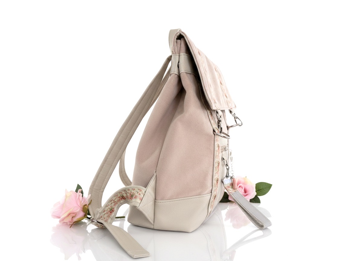 De la Rose - kaunis Eesti disain ja käsitöö, seljakotid on valminud väärindava uuskasutuse põhimõttel mööblitööstuse materjalijääkidest