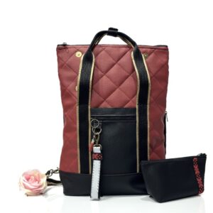 De la Rose - kaunis Eesti disain ja käsitöö, seljakotid on valminud väärindava uuskasutuse põhimõttel mööblitööstuse materjalijääkidest