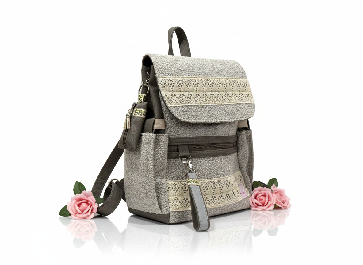 De la Rose - kaunis Eesti disain ja käsitöö, seljakotid on valminud väärindava uuskasutuse põhimõttel mööblitööstuse materjalijääkidest