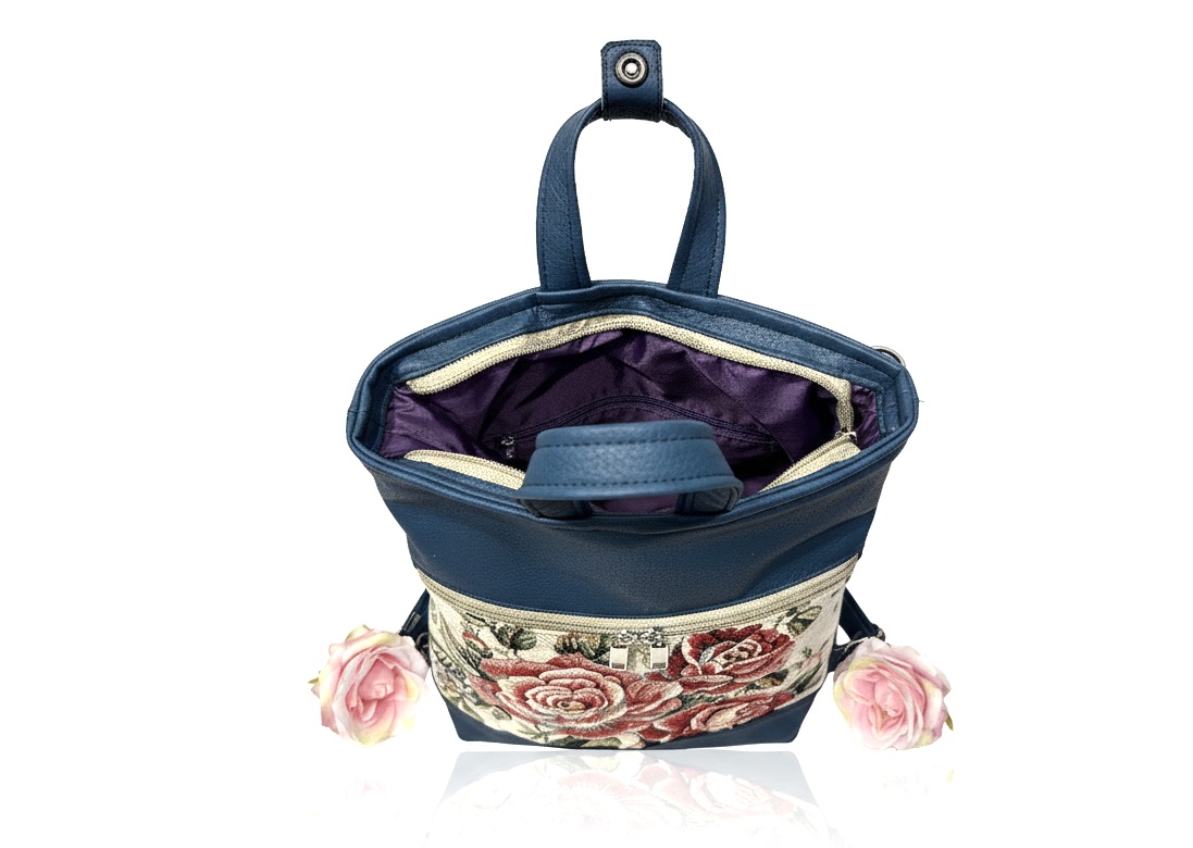 De la Rose - kaunis Eesti disain ja käsitöö, seljakotid on valminud väärindava uuskasutuse põhimõttel mööblitööstuse materjalijääkidest