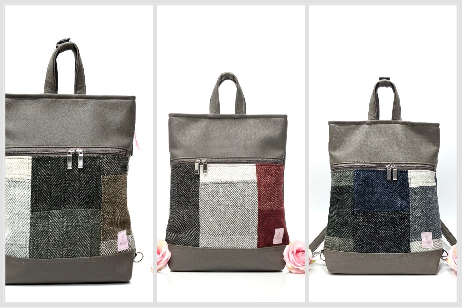 De la Rose - kaunis Eesti disain ja käsitöö, seljakotid on valminud väärindava uuskasutuse põhimõttel mööblitööstuse materjalijääkidest