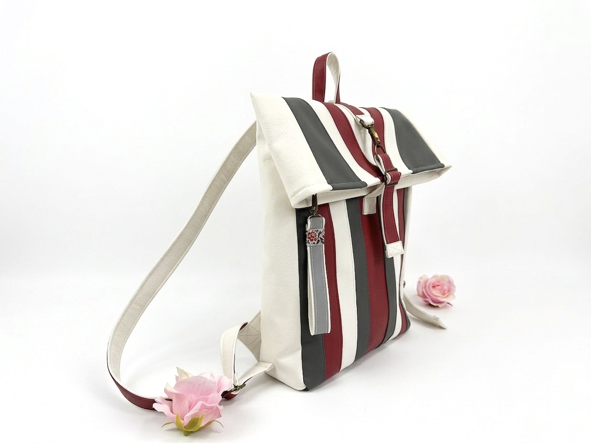 De la Rose - kaunis Eesti disain ja käsitöö, seljakotid on valminud väärindava uuskasutuse põhimõttel mööblitööstuse materjalijääkidest