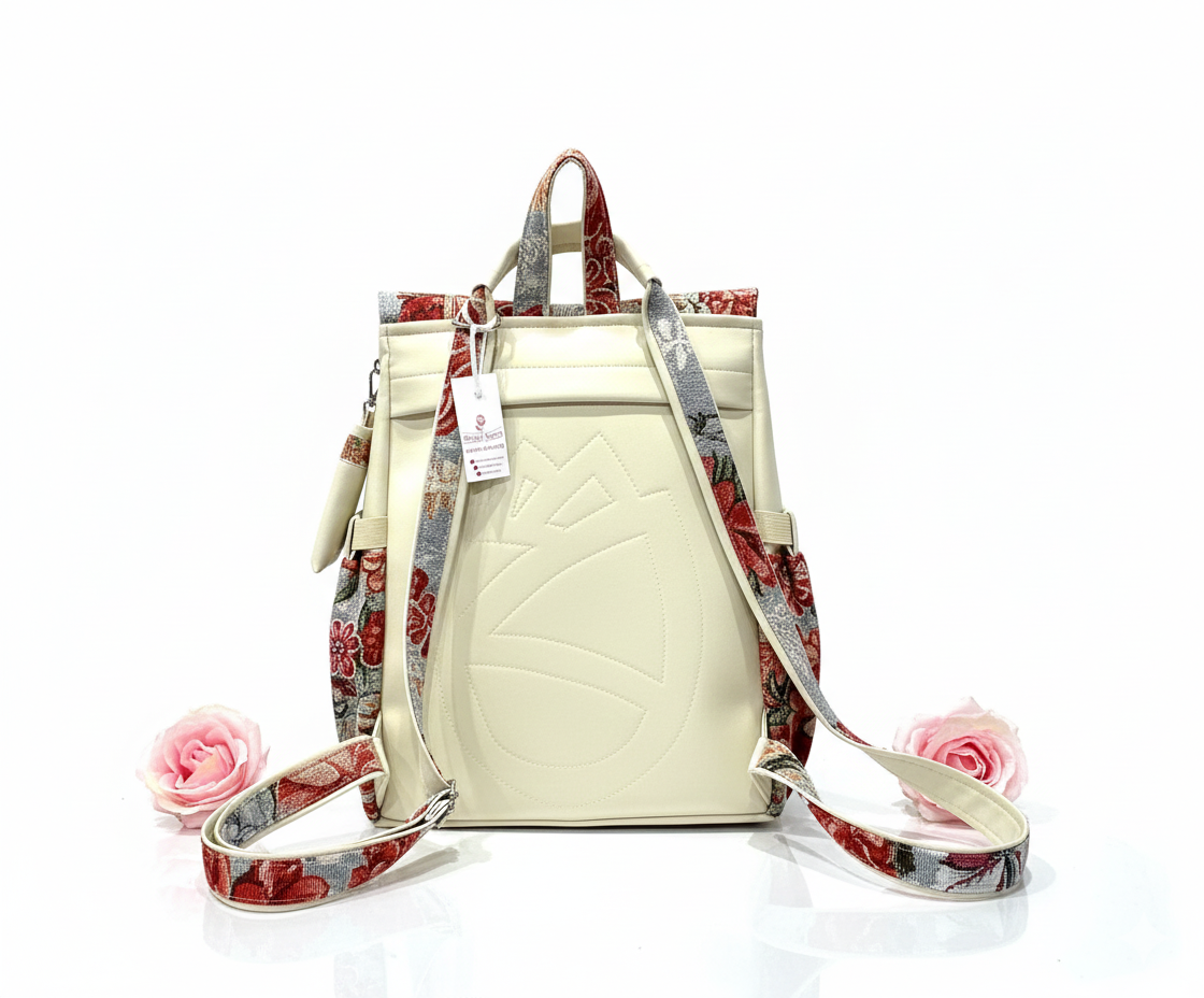 De la Rose - kaunis Eesti disain ja käsitöö, seljakotid on valminud väärindava uuskasutuse põhimõttel mööblitööstuse materjalijääkidest